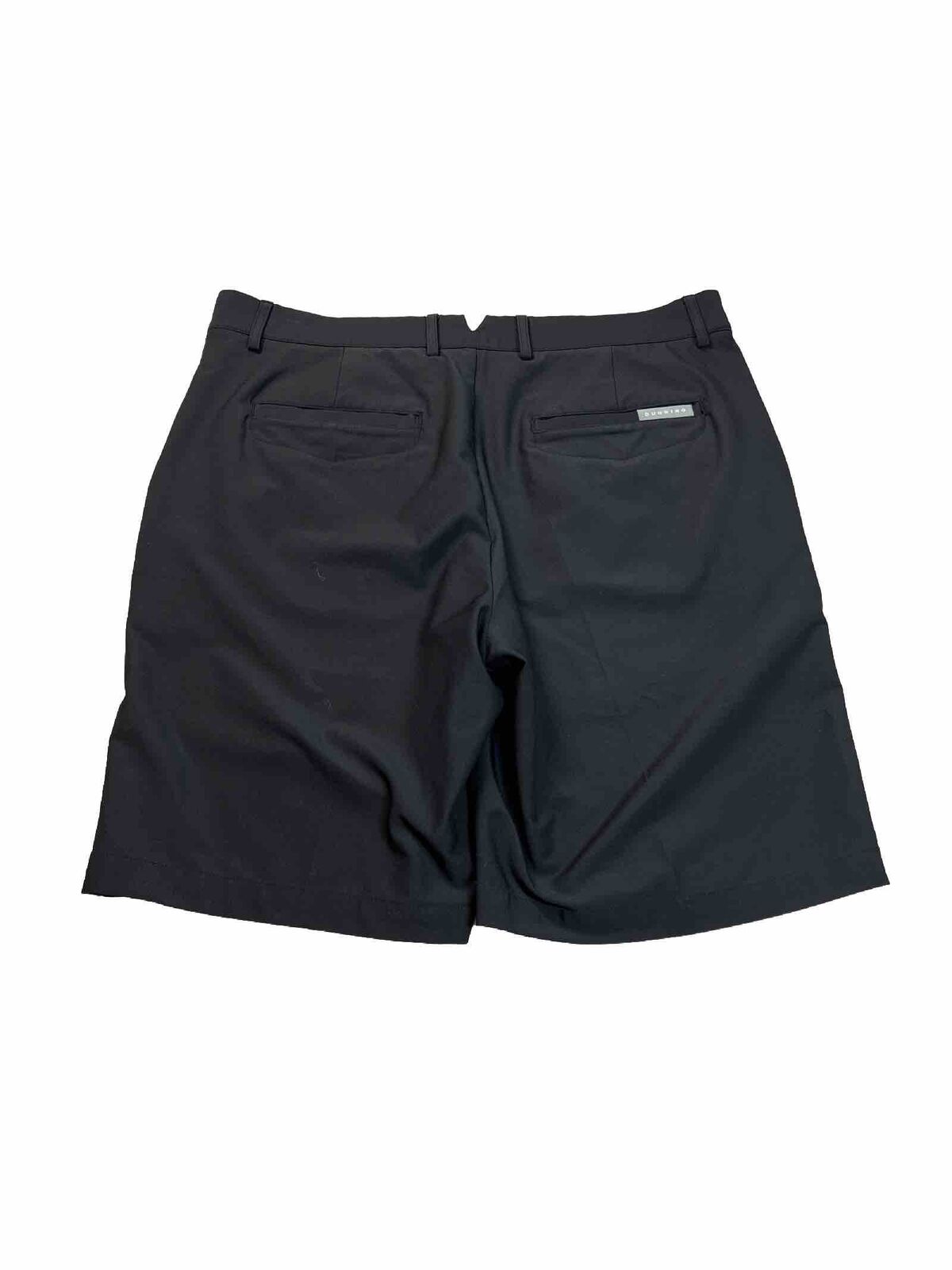 Dunning Men's Black Flat Front Stretch Golf Shorts - 34