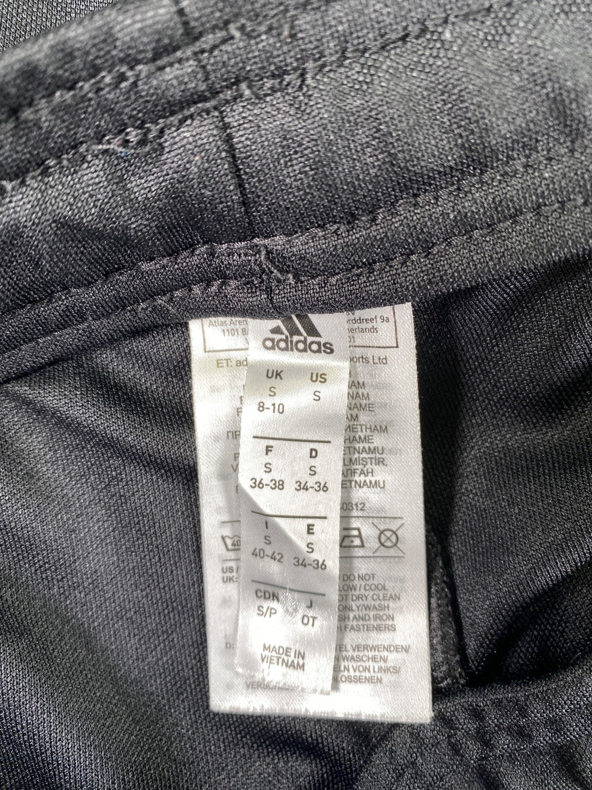 Adidas Women’s Black Tiro Zip Ankle Athletic Pants - S