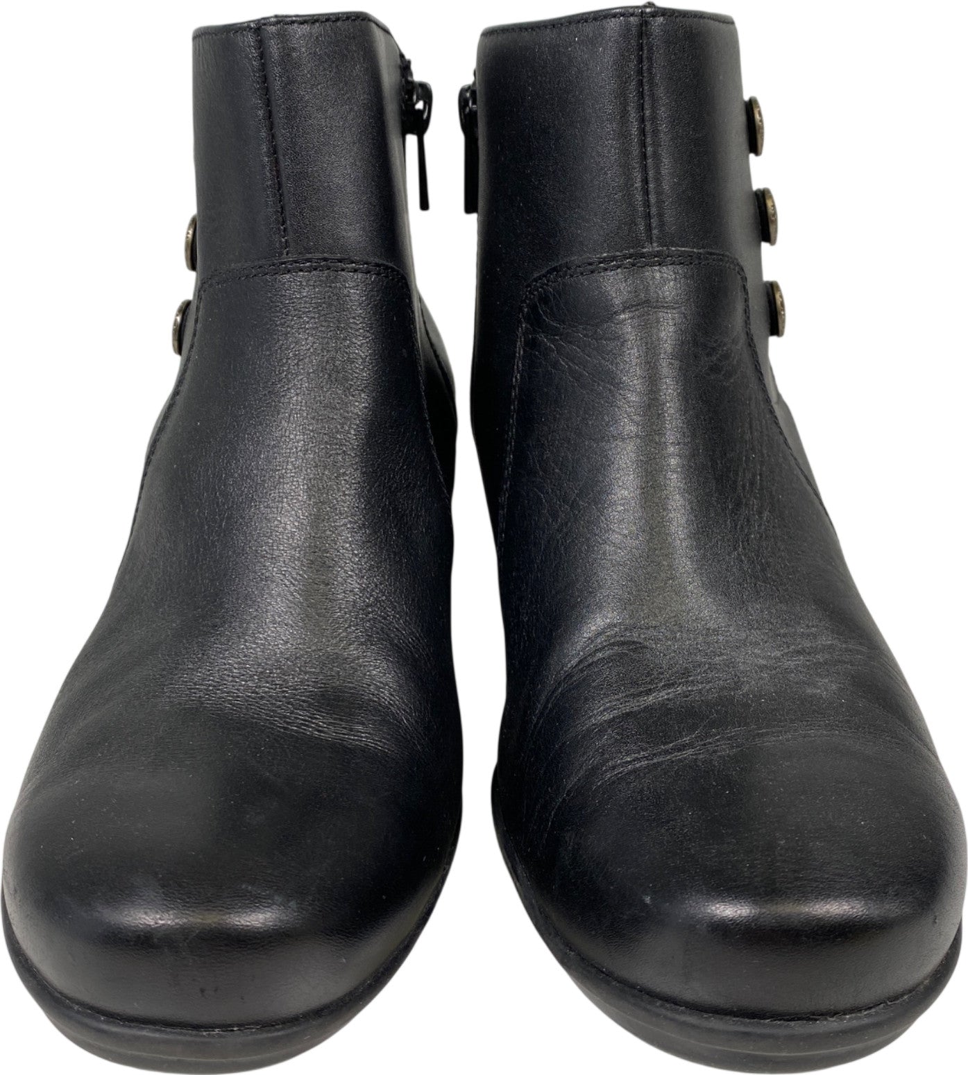 Clarks Collection Women’s Black Emslie Monet Heeled Ankle Booties - 9