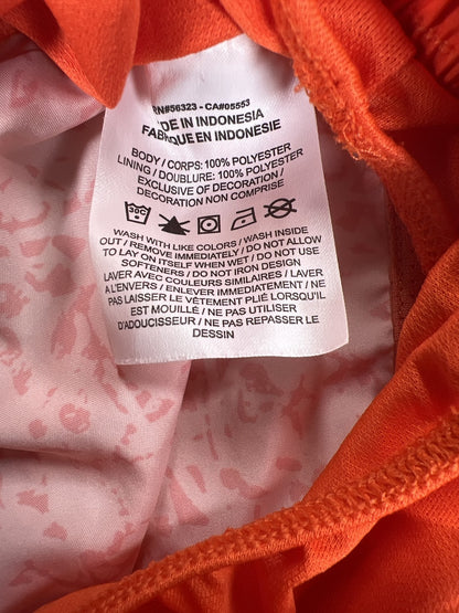Nike Women’s Orange Lined Dri-Fit Athletic Running Shorts - XS