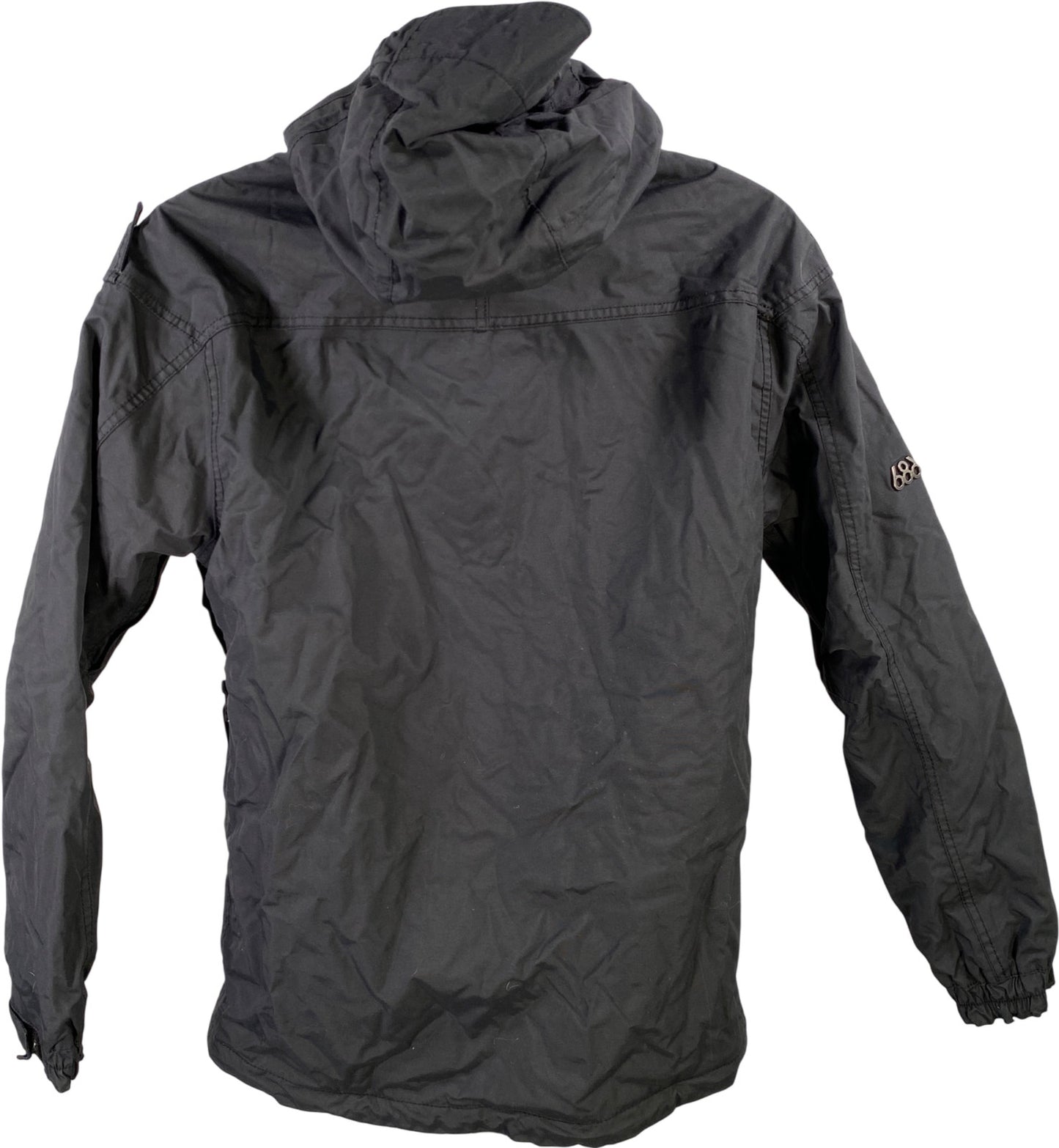 686 Men’s Black Full Zip Hooded Winter Ski/Snowboard Winter Coat - S