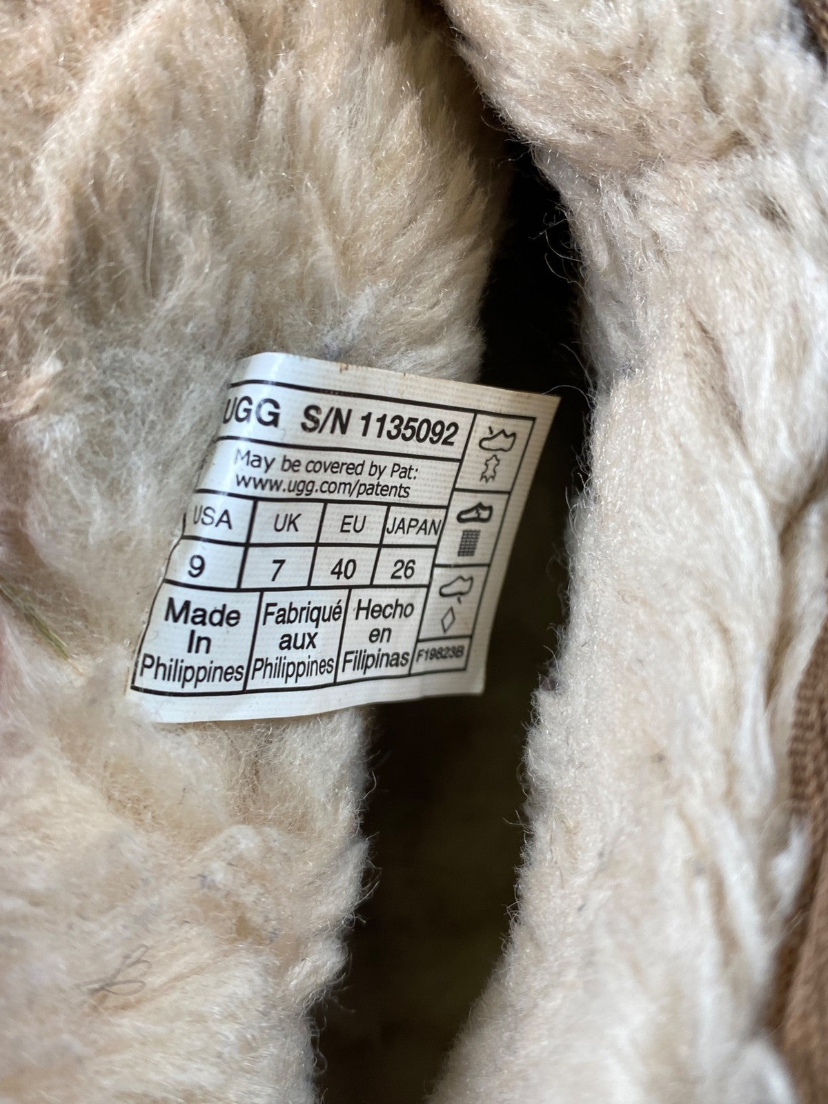 UGG Women’s Brown Chestnust Classic Ultra Mini Shearling Platform Boots - 9