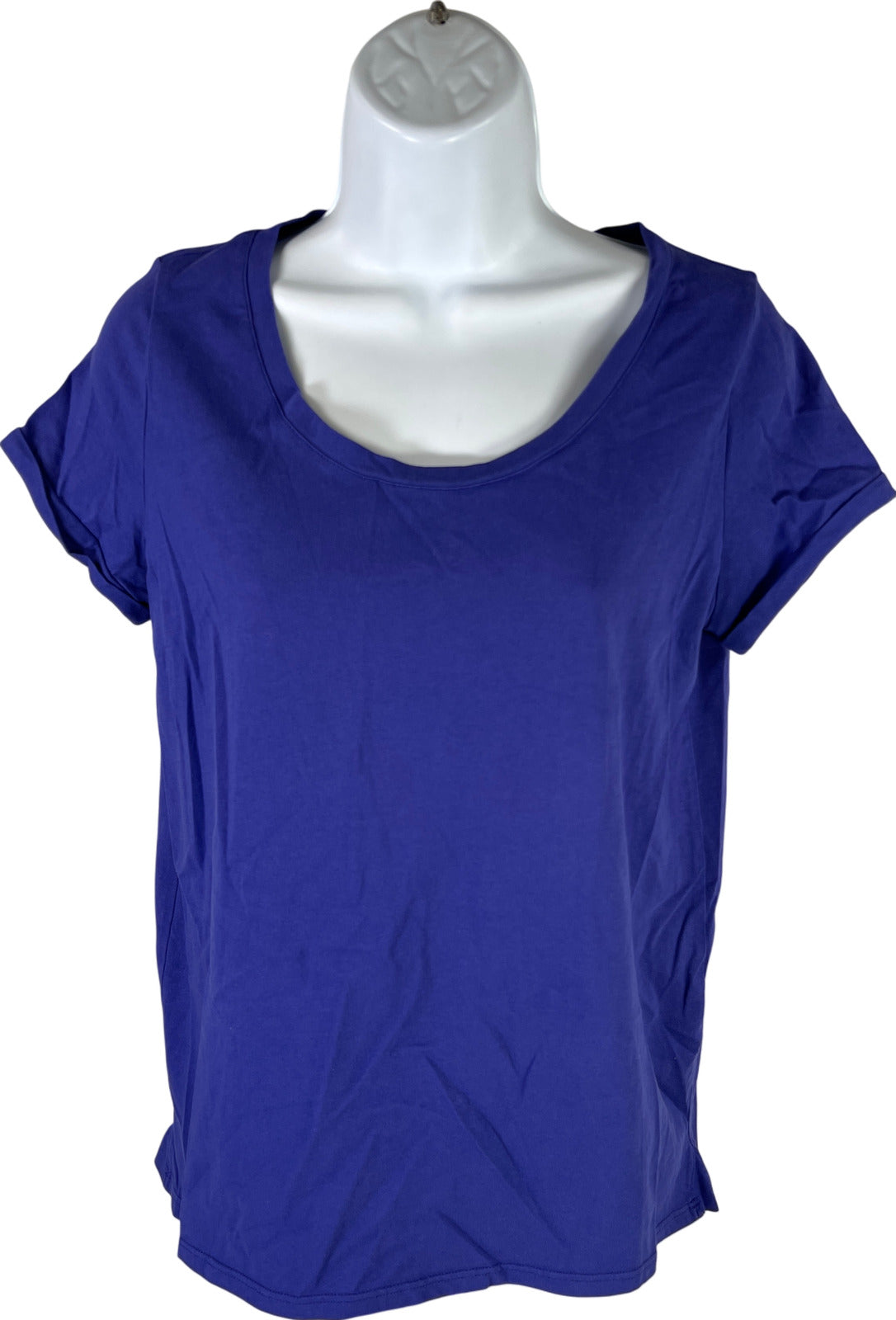 J.Jill Women’s Purple Everyday Cotton Short Sleeve T-Shirt - XS