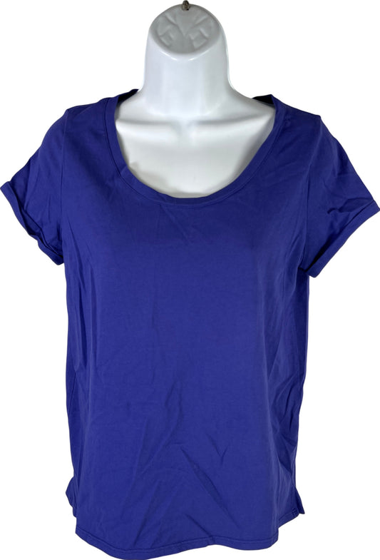 J.Jill Women’s Purple Everyday Cotton Short Sleeve T-Shirt - XS