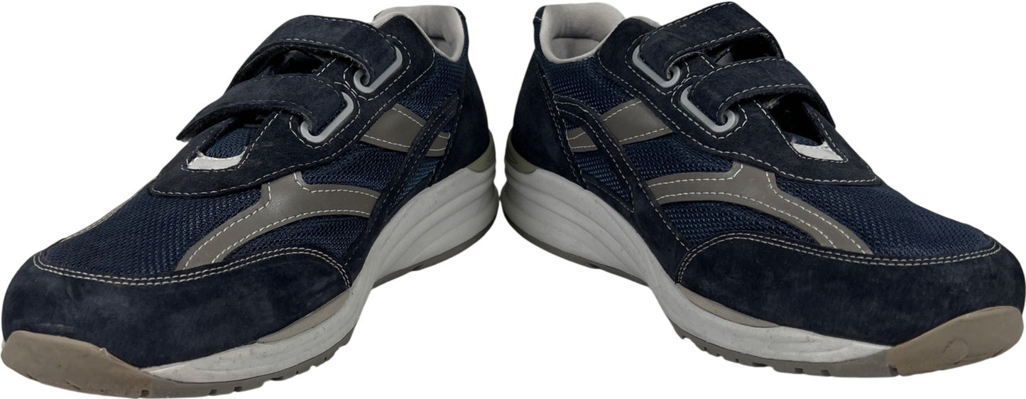 SAS Men’s Blue Suede Comfort Walking Sneakers - 12 Wide