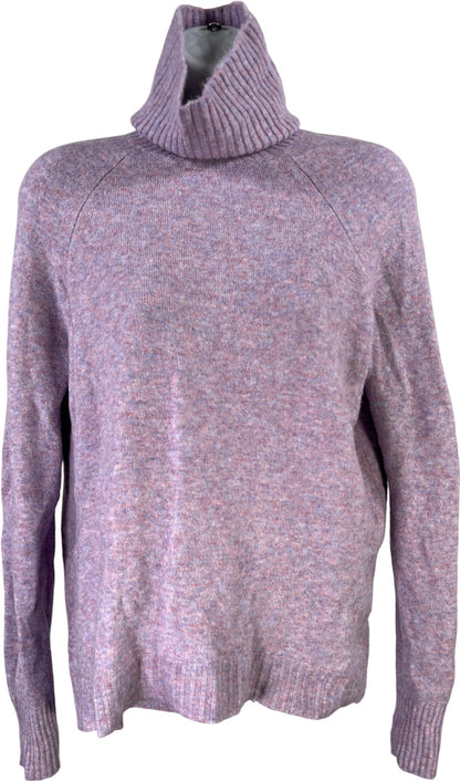 J.Crew Women’s Purple Long Sleeve Cowl Neck Wool Blend Sweater - XS