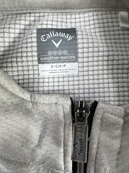 Callaway Women's Gray Full Zip Fleece Lined Golf Jacket - S