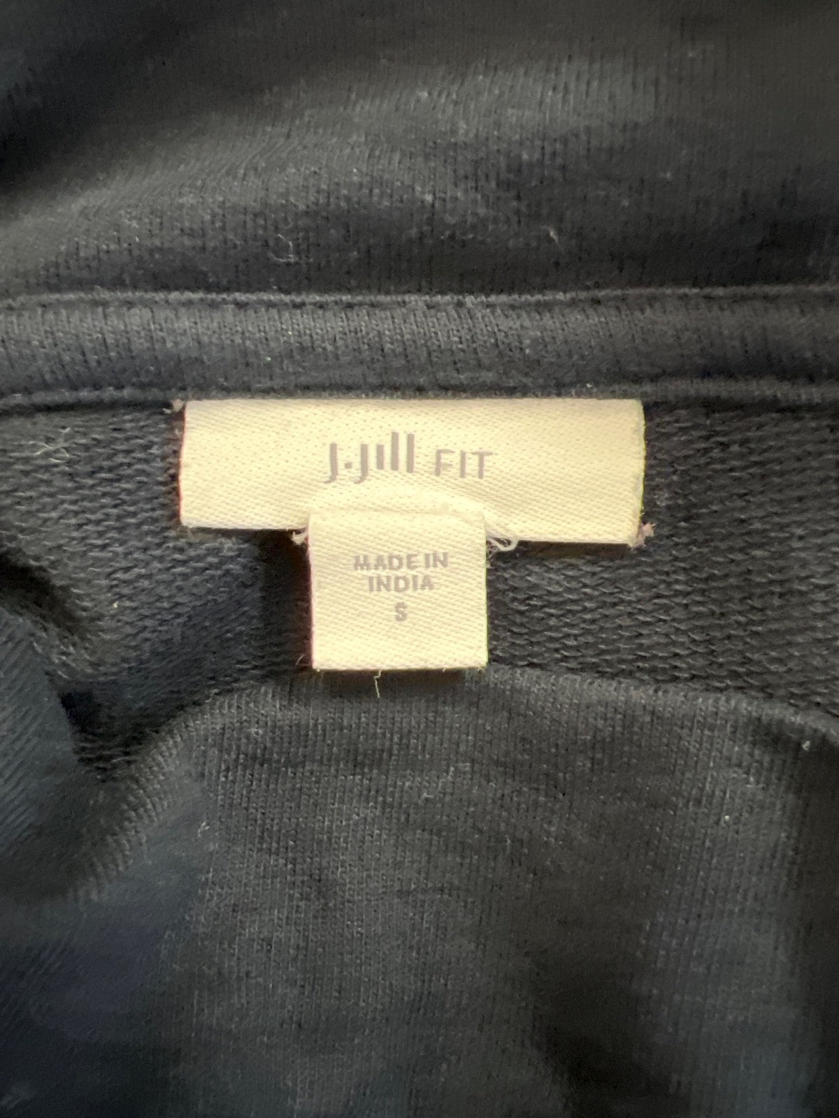 J.Jill Fit Women’s Blue 3/4 Loose Sleeve Waisted Bottom Shirt - S