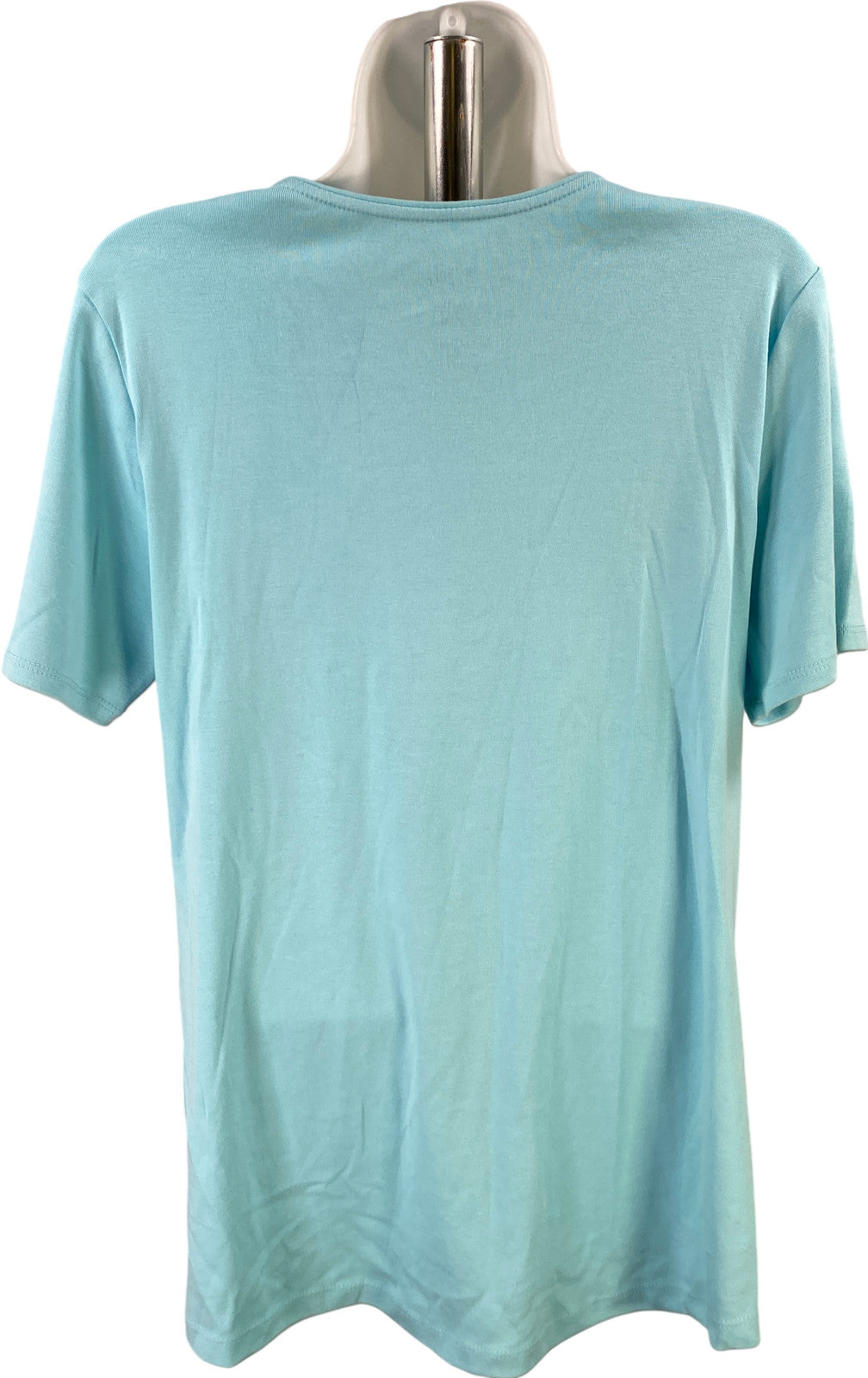 NEW J.Jill Women’s Blue Perfect Pima Short Sleeve T-Shirt - L