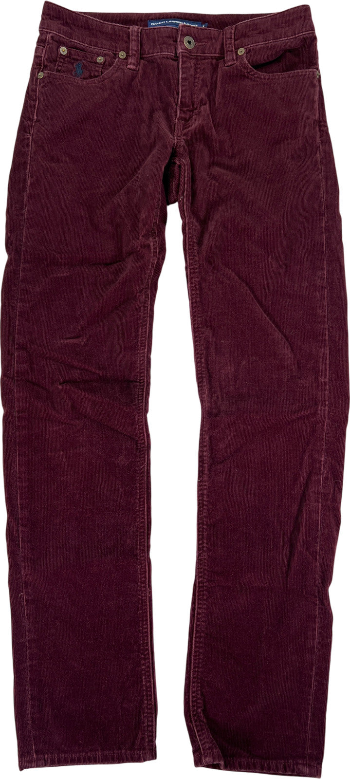 Ralph Lauren Sport Women’s Burgundy Straight Leg Corduroy Jeans - 4