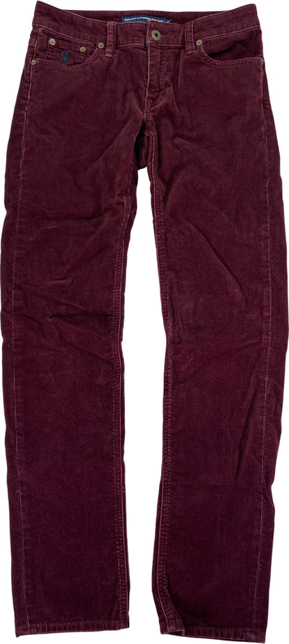Ralph Lauren Sport Women’s Burgundy Straight Leg Corduroy Jeans - 4