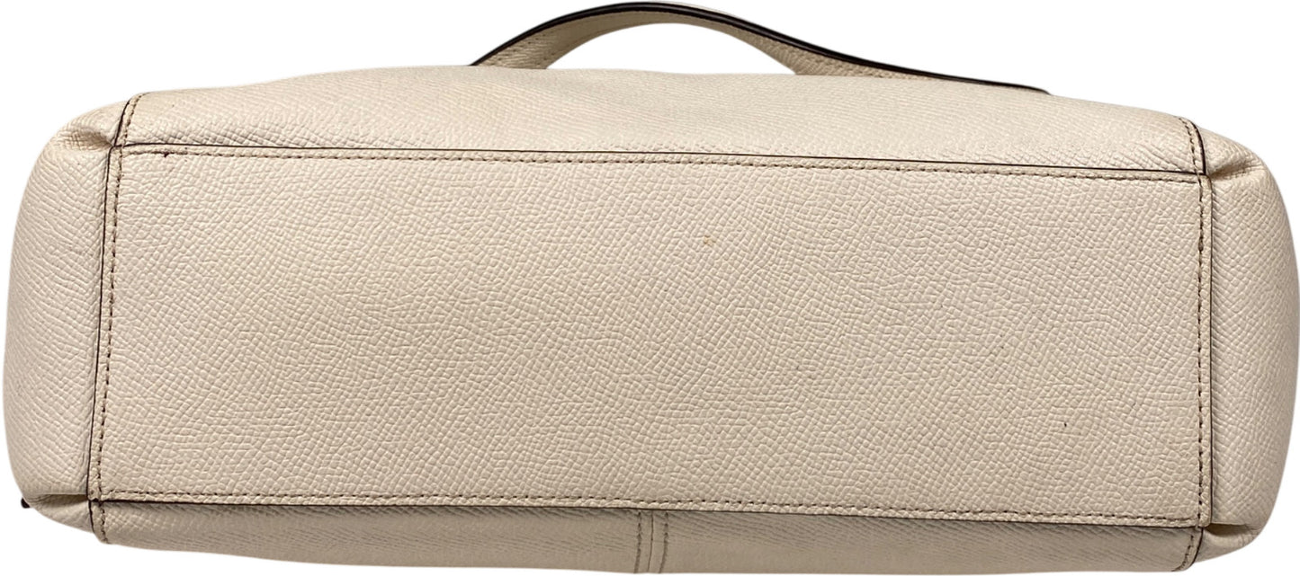 Coach Women’s Ivory/White Christie Carryall Satchel Crossbody Handbag Purse