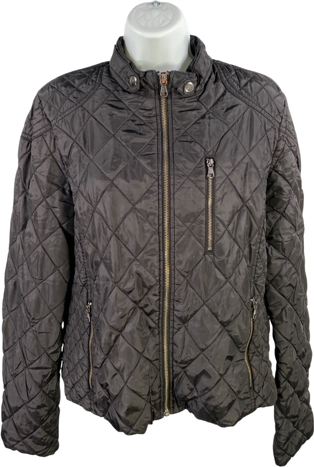 Banana Republic Women’s Black Light Puffer Quilted Jacket - L