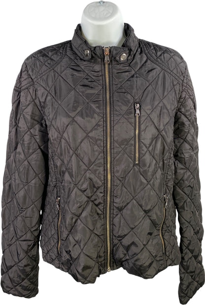 Banana Republic Women’s Black Light Puffer Quilted Jacket - L