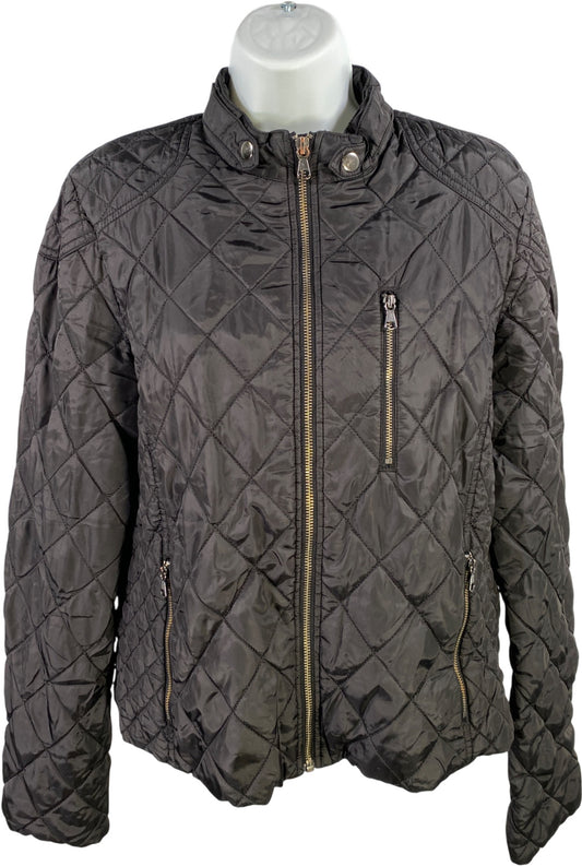 Banana Republic Women’s Black Light Puffer Quilted Jacket - L