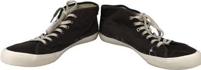 Seabees Men’s Brown Corduroy Mid Top Lace Up Sneakers - 11