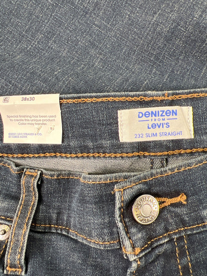 Denizen from Levi’s Men’s Dark Wash 232 Slim Straight Denim Jeans - 38x30
