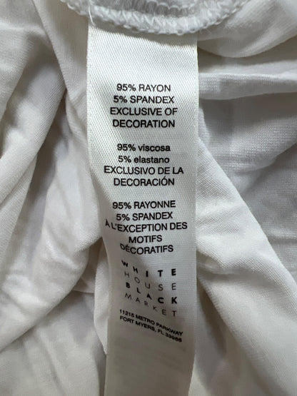 White House Black Market Women’s White Short Sleeve T-Shirt - S