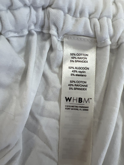 White House Black Market Women’s White Side Ruched T-Shirt - S