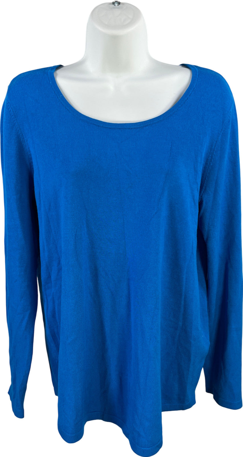 Chico’s Women’s Blue Knit Long Sleeve Shirt - 1/US M