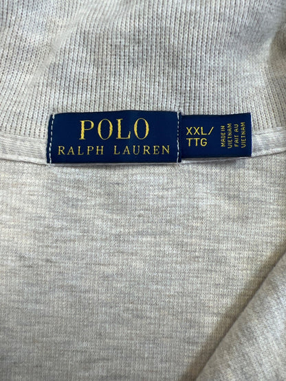 Polo Ralph Lauren Men’s Light Beige 1/4 Zip Pullover Sweater - XXL