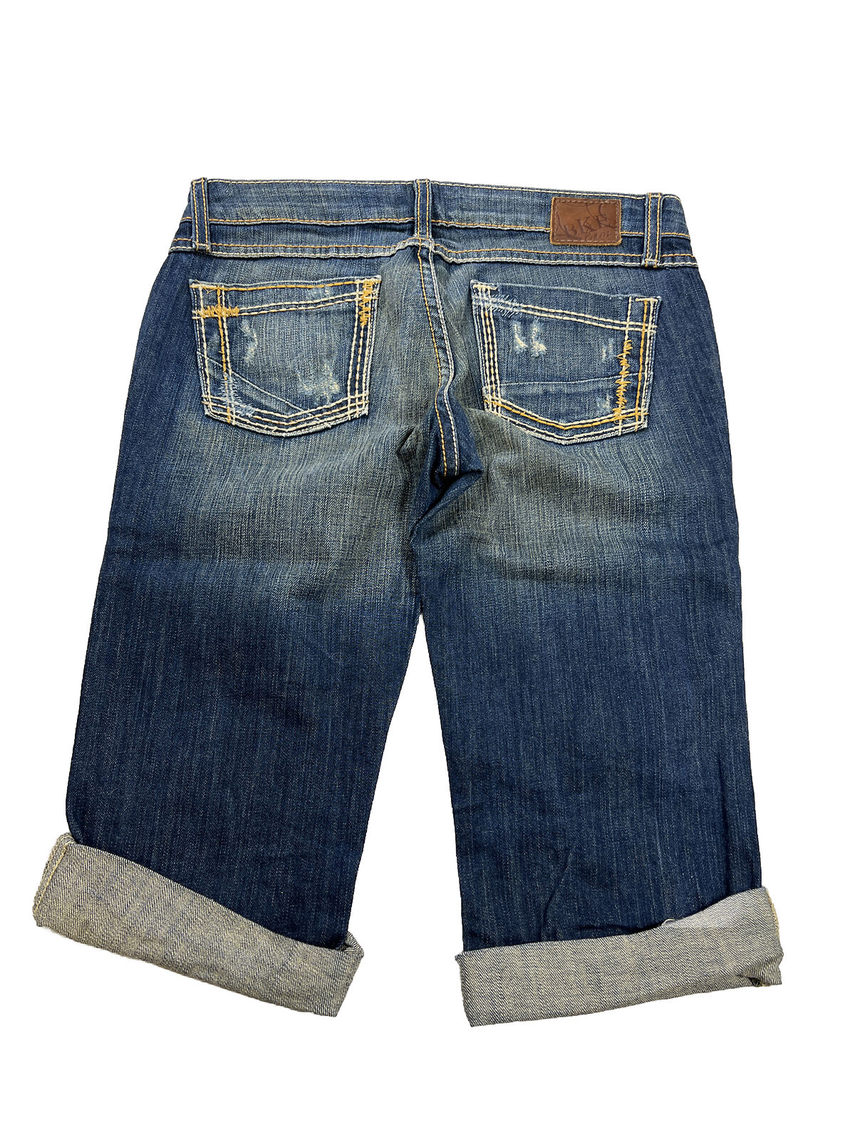 BKE Women's Medium Wash Stella Cropped Capri Jeans - 28