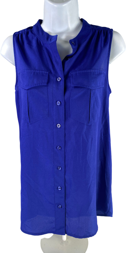 J. Crew Women’s Purple Sleeveless Button Up Shirt - 0