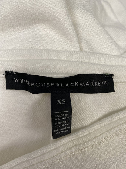 White House Black Market Women’s White Long Sleeve V-Neck Shirt - XS