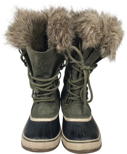 Sorel Women’s Green Joan of Arctic Faux Fur Trim Winter Boots - 8