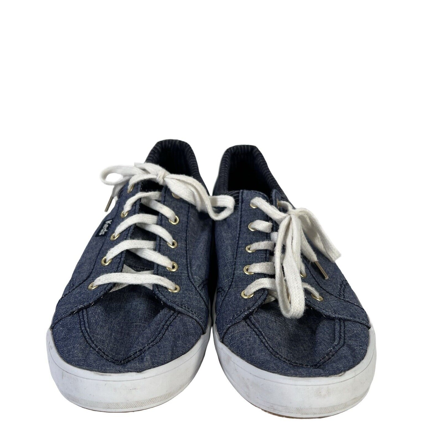 Keds Zapatillas bajas con cordones para mujer, color azul, 9,5