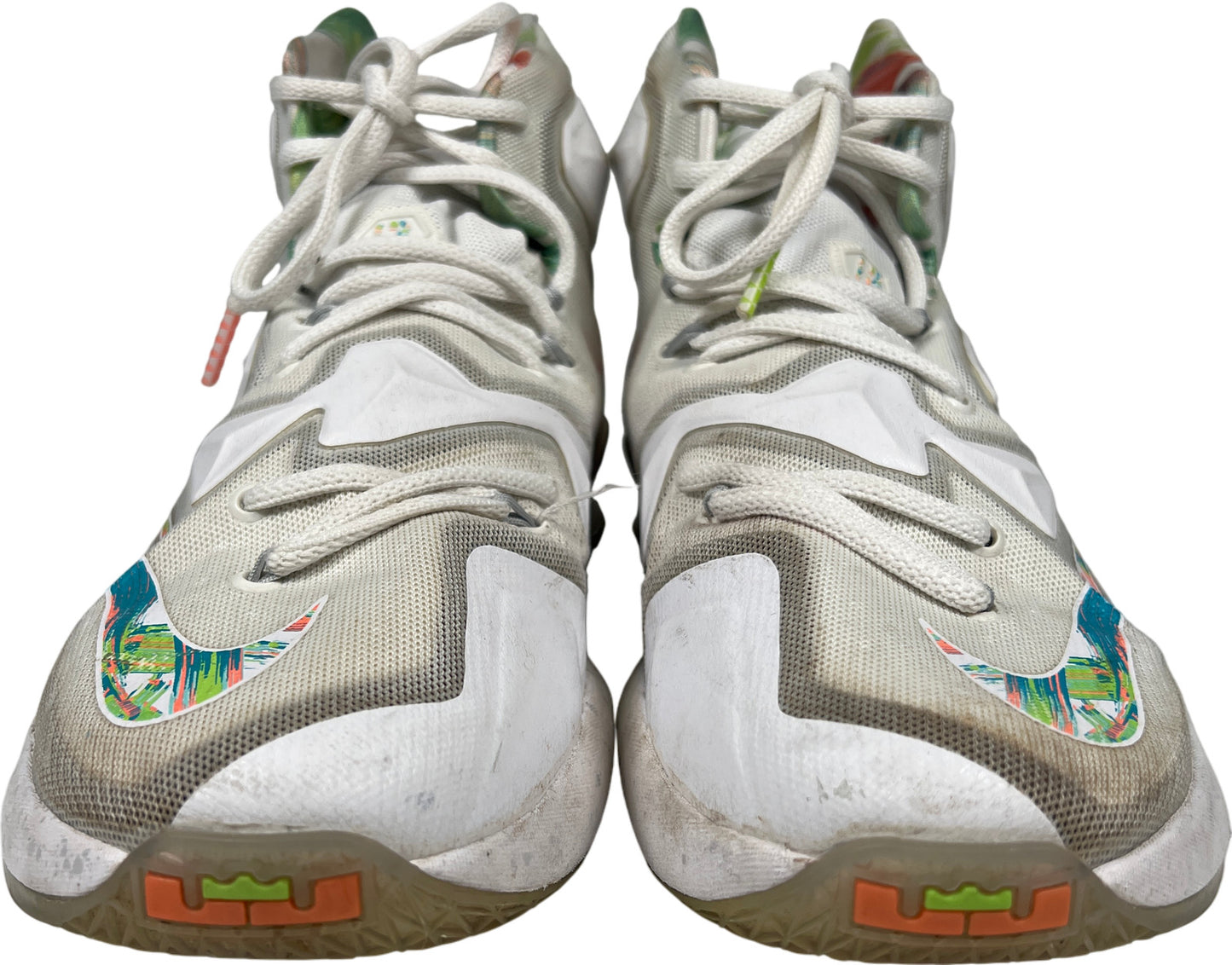 Nike LeBron James Men’s White Easter Lace Up Basketball Shoes - 8