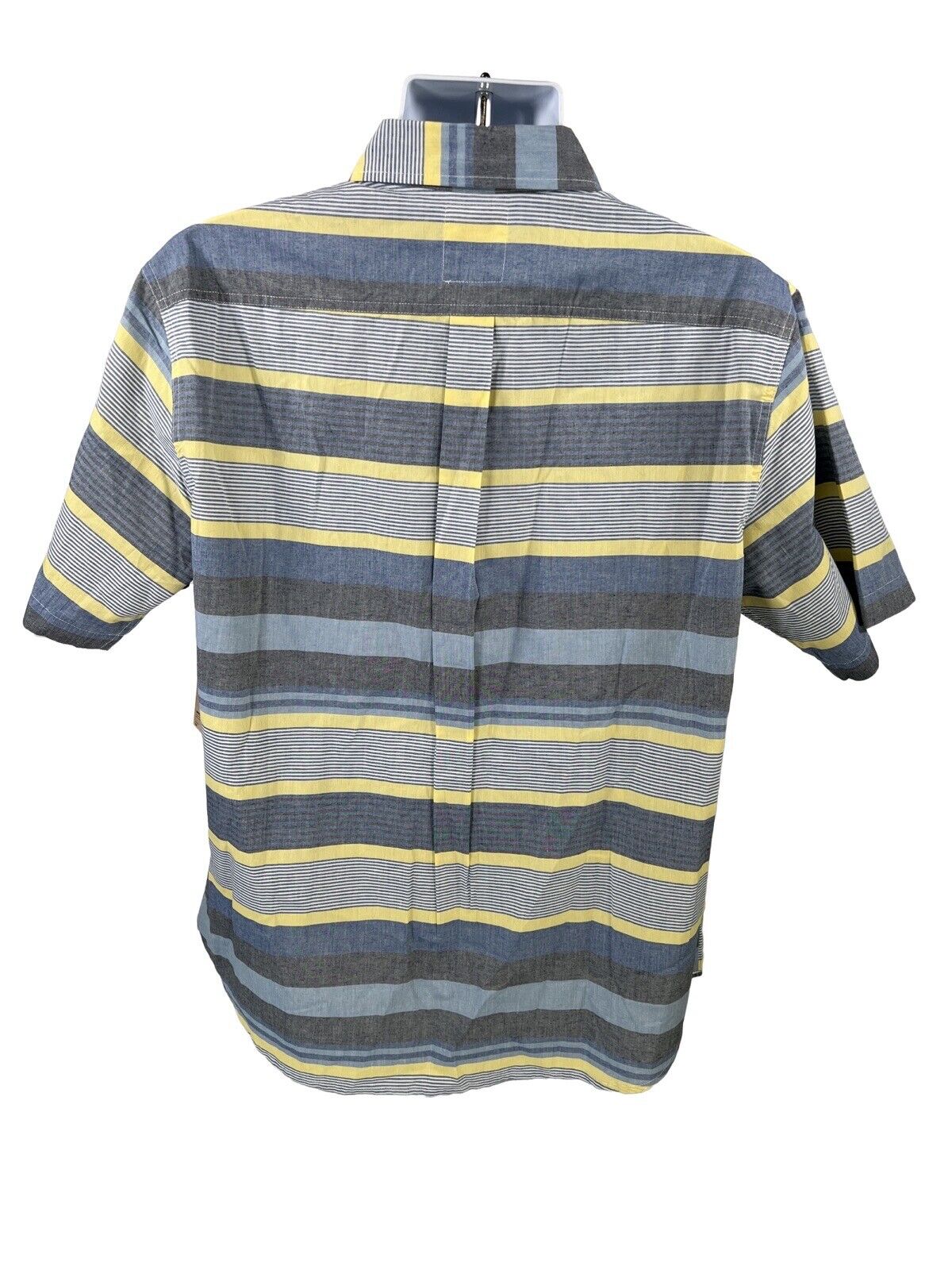 NEW Levi's Men's Blue/Yellow Striped Short Sleeve Button Up Shirt - L
