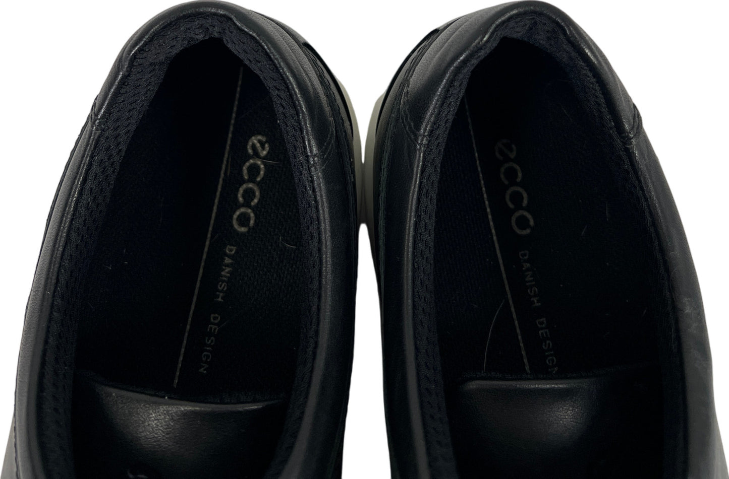 Ecco Women’s Black Leather Lace Up Casual Sneakers - 41/ US 10/10.5