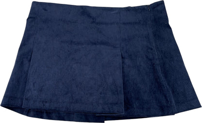 Zara Women’s Blue Pleated Short Corduroy Skirt - L