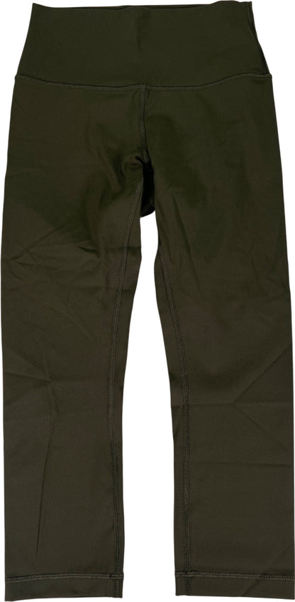 Lululemon Women’s Dark Olive Green Wunder Under Crop Hi-Rise 21” Legging - 6