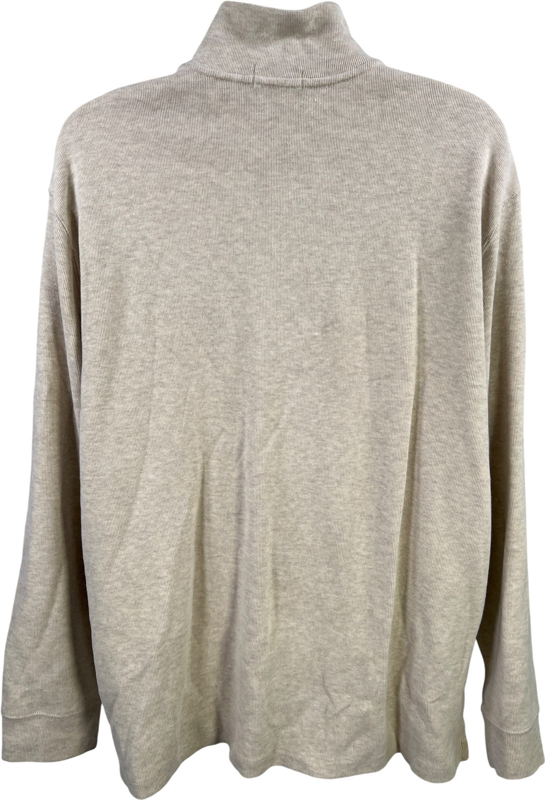 Polo Ralph Lauren Men’s Light Beige 1/4 Zip Pullover Sweater - XXL