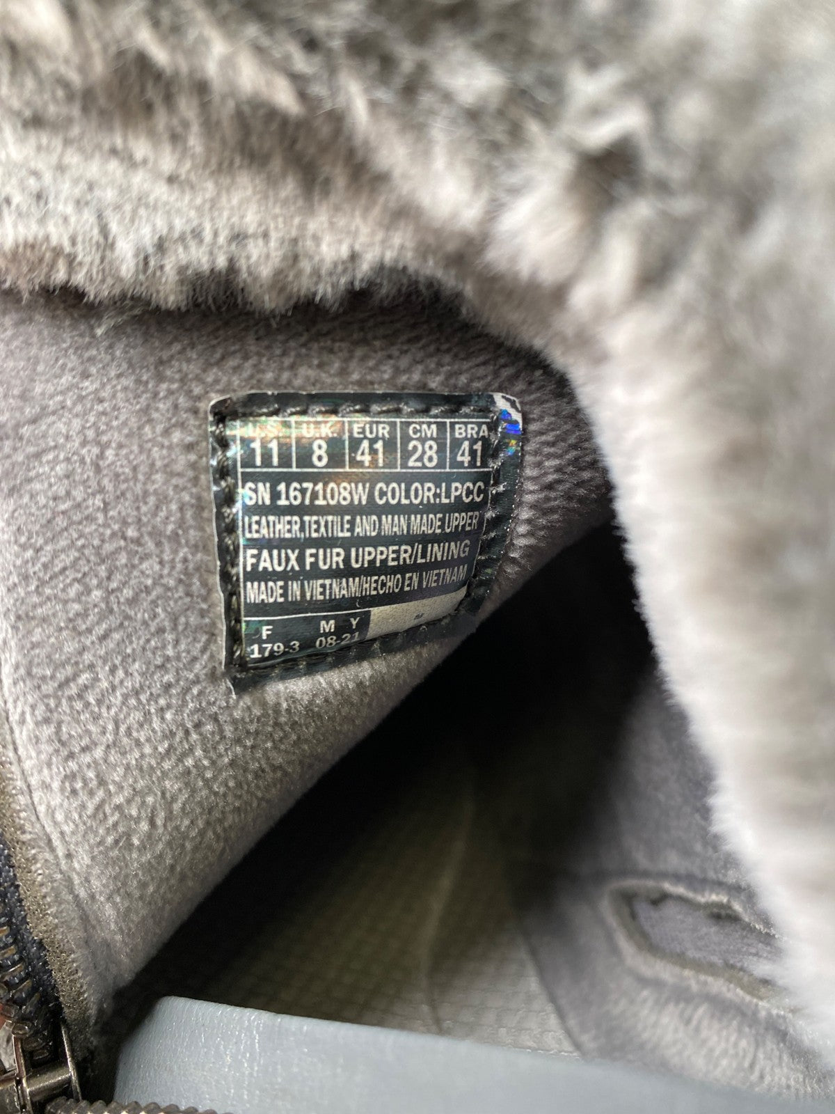 Skechers Women’s Gray Leopard Print Uno Rugged Sneaker Boots - 11 Wide