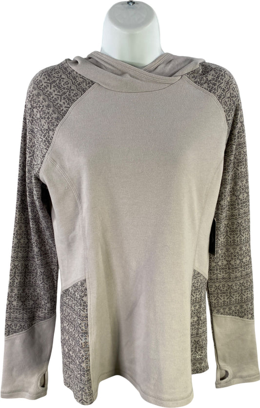 Eddie Bauer Women’s Gray Nordic Long Sleeve Thin Pullover Sweatshirt - M