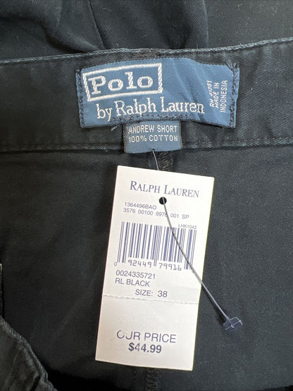 NEW Polo Ralph Lauren Men's Black Andrew Chino Shorts - 38