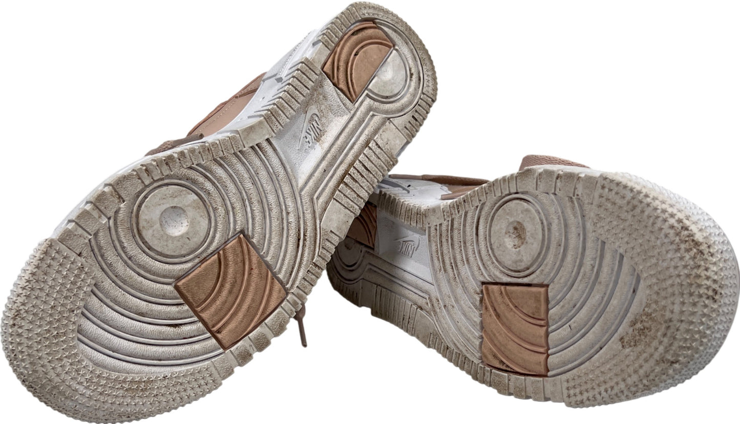 Nike Women’s Pink Air Force Low Pixel Lace Up Sneakers - 6