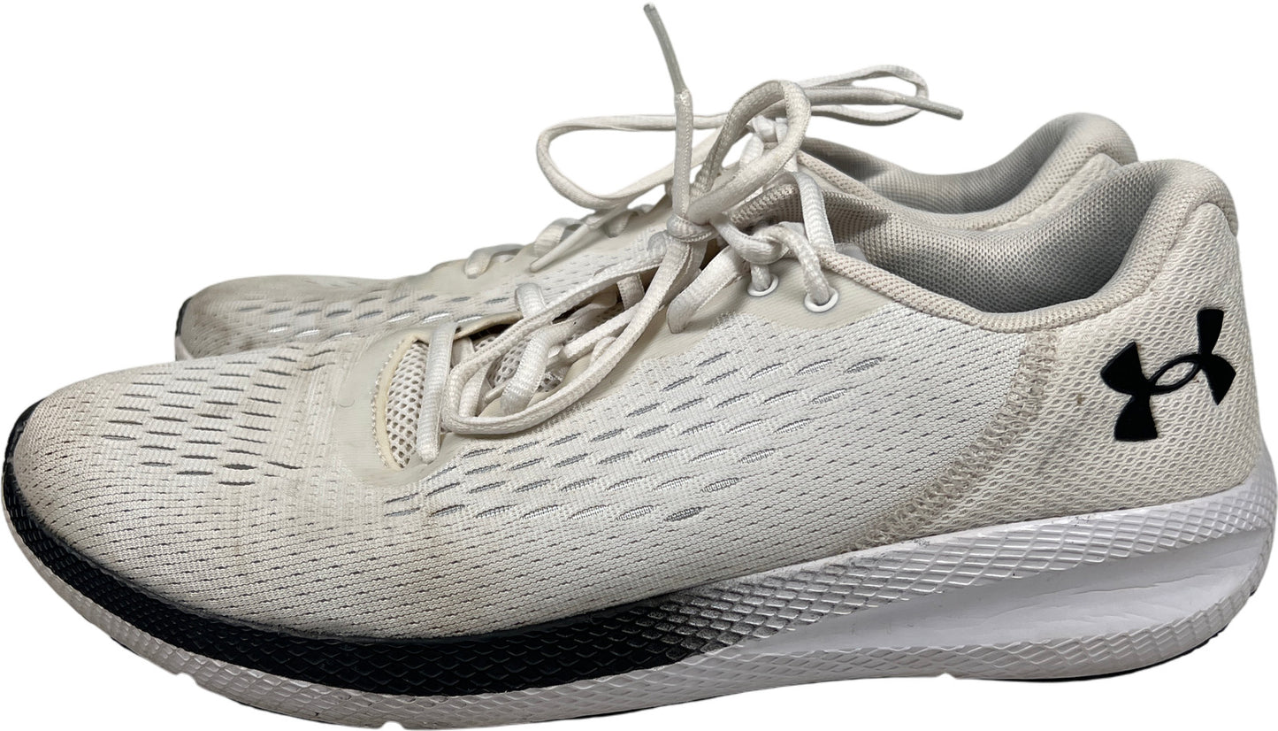 Under Armour Men’s White/Ivory Charged Pursuit Lace Up Athletic Sneakers - 10.5