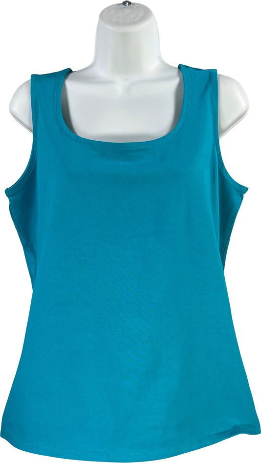 Coldwater Creek Women’s Blue Sleeveless Basic Shell Tank Top - M
