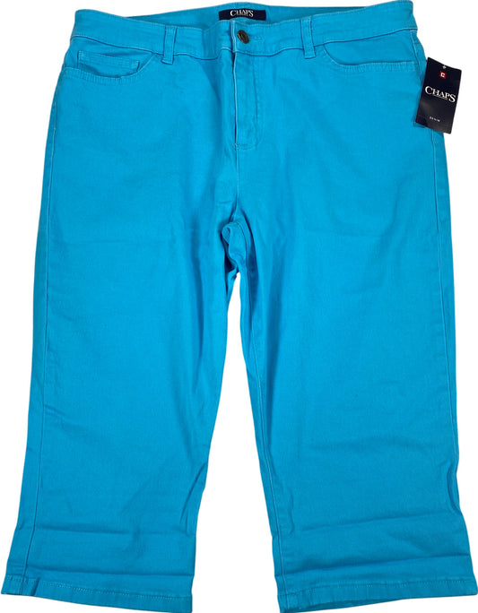Chaps Women’s Blue Stretch Crop/Capri Pants - 12