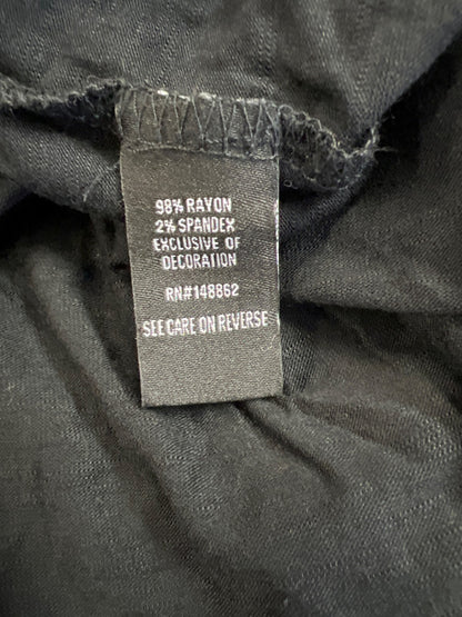 Torrid Women’s Black Sheer/Lace Inset Flutter Sleeve Blouse - Plus 2