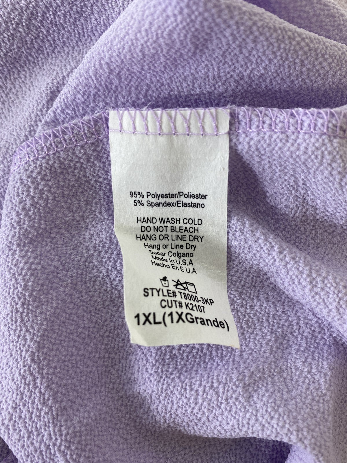 PinkBlush Women’s Purple Thin Wrap Coverup Dress - 1XL