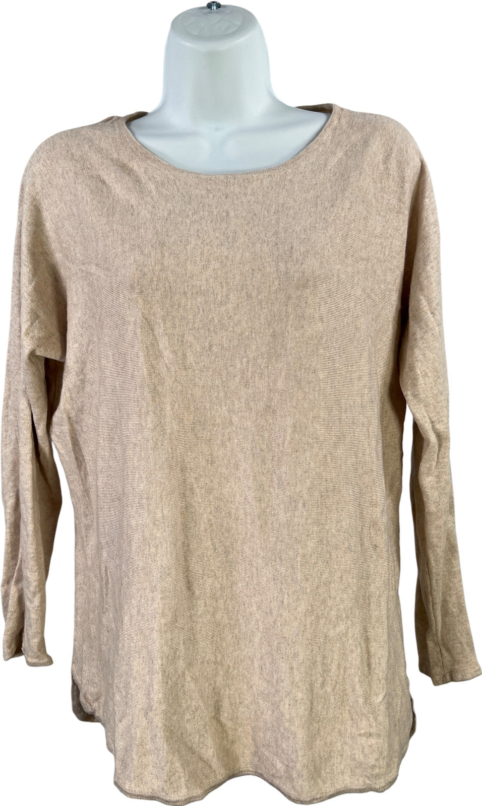 Michael Kors Women’s Beige Long Sleeve Thin Knit Sweater - M