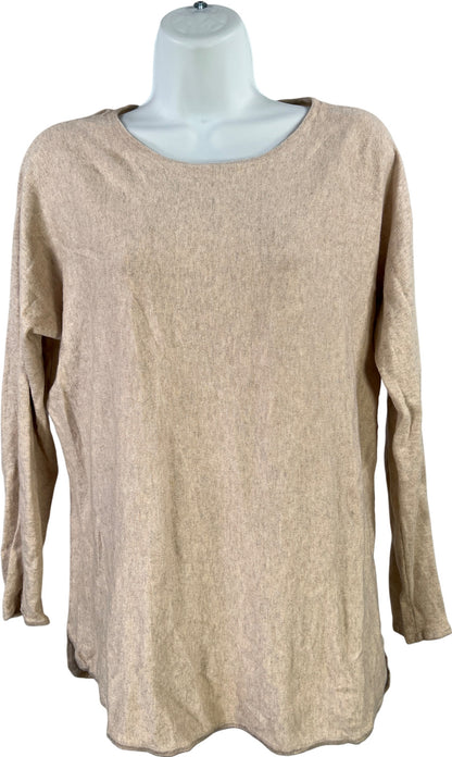 Michael Kors Women’s Beige Long Sleeve Thin Knit Sweater - M
