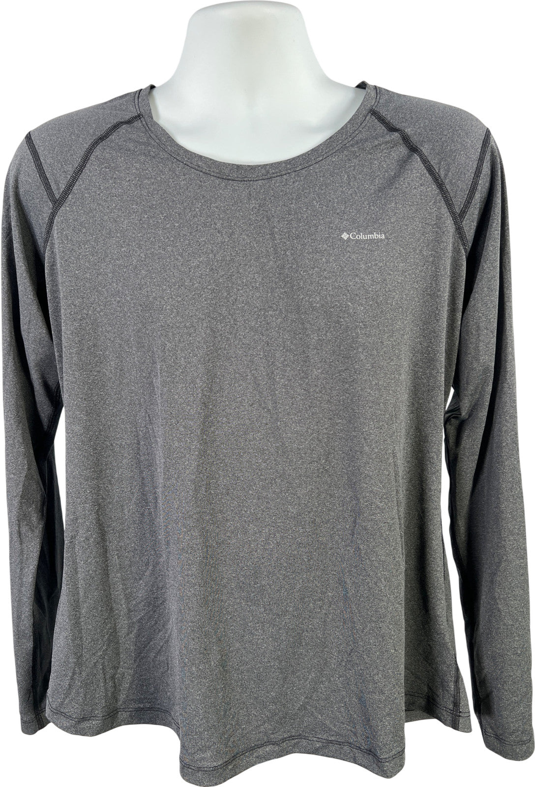 Columbia Men’s Gray Omni-Wick Long Sleeve Athletic Shirt - XL