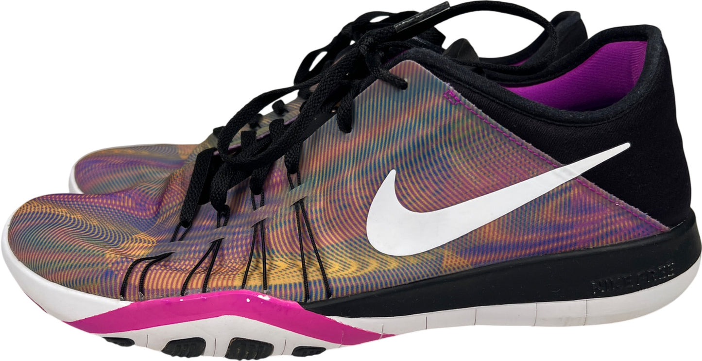 Nike Women’s Purple/Yellow Free TR 6 Lace Up Athletic Running Shoes - 9