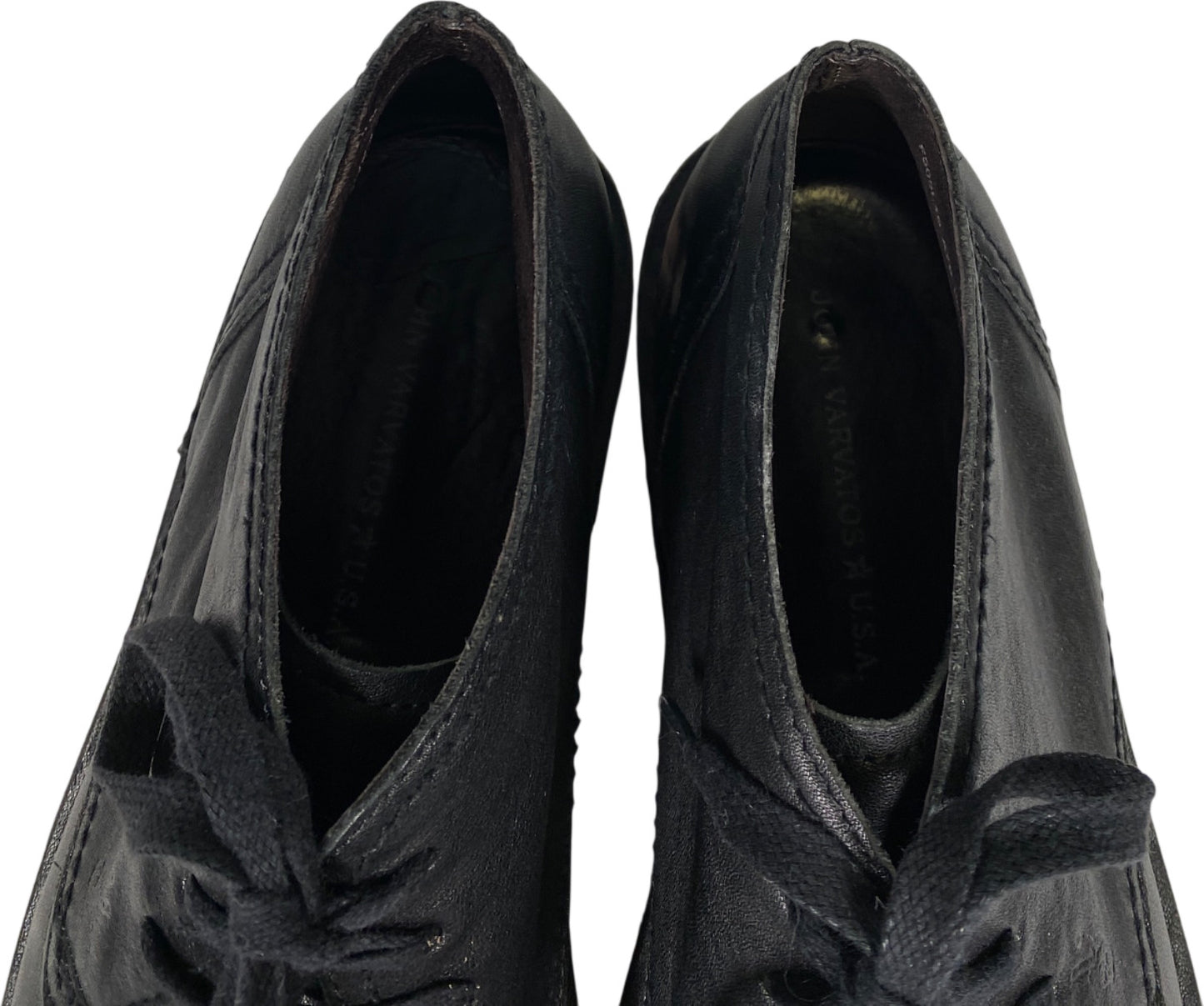 John Varvatos Men’s Black Leather Hipster Chukka Boots - 9.5